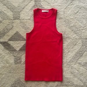 Anthropologie Knit Sleeveless Top, size Small, color bright pink